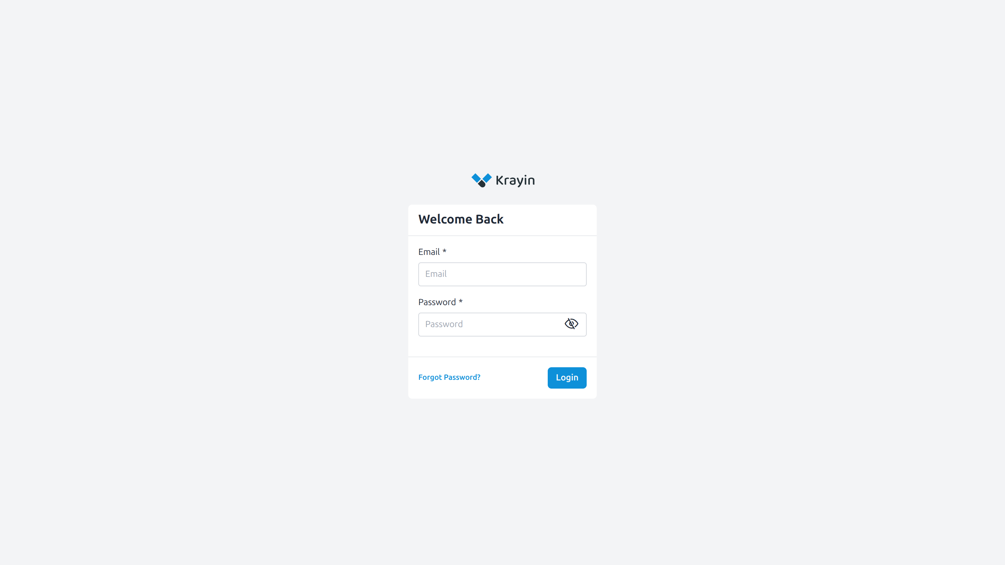 Super admin sign-in screen